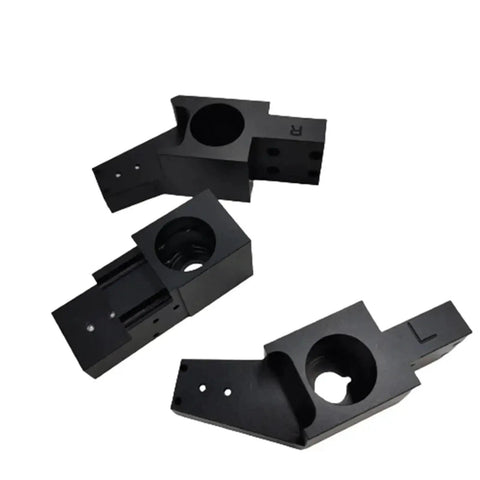 Upgrade Your V Core 3.1 3D Printer With This Full CNC Machined Z Axis Bed Arm Kit Featuring Sturdy Aluminum Alloy Construction, Premium POM Lead Screw Nut, And Smooth Decoupler Coupling For Epic Printing Action. black CNC-machined Z axis bed arm kit for V Core 3.1 3D printer, aluminum alloy
