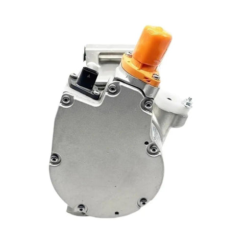 Heavy Duty 400V Electric Air Conditioning Compressor For Peugeot E2008 E208 C4 Electric 2019 To 2025 Hella with orange cap view.