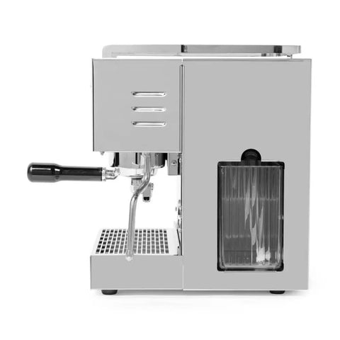 Side view of Espresso Machine With Barista Grade PID Brew Boiler On Demand Steam 1000W Thermoblock And Shot Timer For Precise Consistent Shots