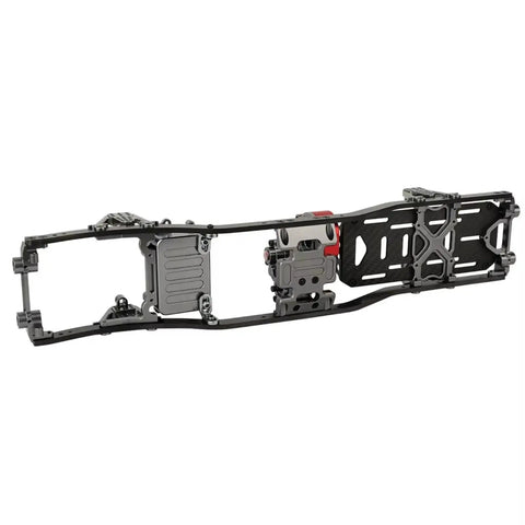 RC Car Chassis Frame For SCX10 1/10 Crawler Model With 313mm Wheelbase Metal Body Durable Alloy Frame Includes Transmission Gearbox Kit