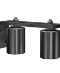 Heavy Duty Gate Roller Kit With 3 Inch Black L Shaped Bracket, Adjustable Dual Nylon Gate Rollers for Sliding Rolling Gates