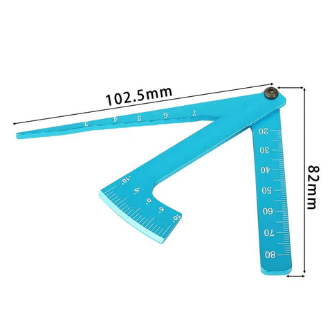 Race Ready Performance 3 In 1 Rc Car Setup Tool Aluminum Height Gauge Ruler For Checking Chassis Clearance And Fine Tuning Suspension Camber Angles On Your Rig