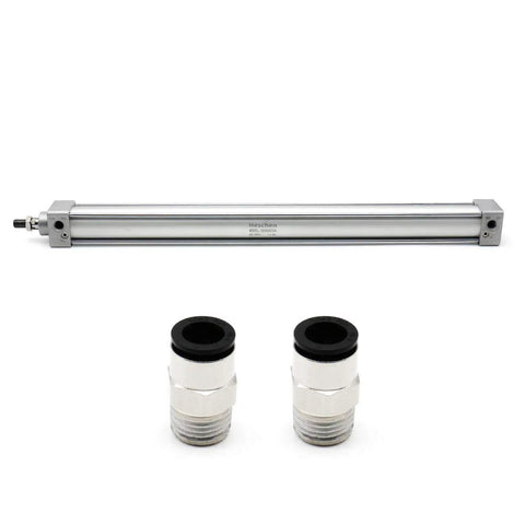 Tie Rod Pneumatic Air Cylinder 40mm Bore 500mm Stroke Heavy Duty Tough As Nails Double Acting With Adjustable Cushion And Self Lubricating Actuator