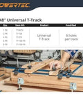 Person using jigs on a 3 Inch T Track Intersection Kit With Predrilled Mounting Holes For Universal T Track System in a workshop.