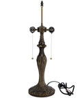 Table Lamp Base Replacement 24 Inch Tall With 6.5 Inch Wide Base Dark Bronze Zinc Alloy Finish Fits Tiffany Style Lampshades UL Listed
