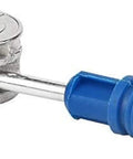 Heavy Duty 100 Count Stainless Steel Cam Locks For Cabinet Hardware With No Sweat Assembly And Kickass Sturdiness Perfect For Quick Furniture Build Out Jobs That Will Last A Lifetime, detailed view of a stainless steel cam lock.