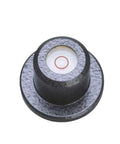 AR101(516‑A) Round Spirit Level, Mini Circular Level Vial with a black alloy base and visible level vial design.