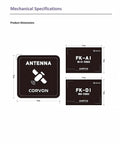 Ultra Precise GPS Module For Drones And Robots With 10Hz Update Rate And 32 Satellite Lock Supports GPS GLONASS BeiDou Galileo Built In Magnetic Compass And UART Interface Great For DIYers And Robotic Builders, antenna Corvon dimensions