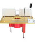Shop Tough Router Lift Kit With Effortless Manual Crank And Sturdy Steel Guides, aluminum alloy base, smooth dialing for woodworking.