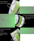 10 Pack Deep Drop LED Fishing Lights With Automatic Flashing Underwater Attractant, details of green waterproof diamond lure