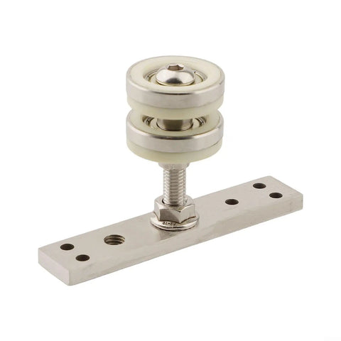 Silent Rolling Folding Door Pulley Crafted For A Hella Smooth Glide On Top Hung Wood Screens And Barn Tracks Built Tough Zinc Alloy Hardware Replacement Unit Silver with nylon wheels.