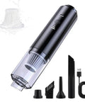 Cordless Mini Vacuum Cleaner With Powerful Suction And Blowing Modes Four In One Handheld Vacuum With Multiple Nozzles