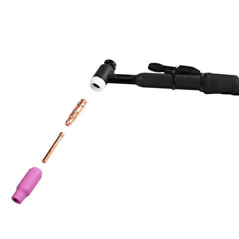 Air Cooled TIG Welding Torch With 13 Ft Cable 150A DC And 120A AC M16 Connector Two Pin Socket detached components