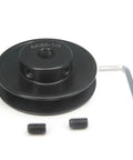 Beefy AK30 3.0 Inch OD Single Groove Web Sheave Cast Iron V Belt Pulley With 0.5 Inch Bore and Allen wrench