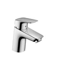 Logis Modern Low Flow Single-Handle 1.5-Inch Tall Bathroom Sink Faucet Chrome Finish With EcoRight Water-Saving Tech
