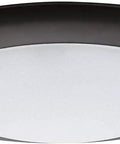 Six Pack Dimmable Seven Point Five Inch Flush Mount LED Ceiling Light With Bronze Trim 4000K Natural White 1100 Lumens Sixteen Point Five Watts