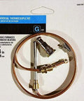 Front view of universal thermocouple kit, 24-inch copper tubing with fittings for gas furnaces and water heaters.