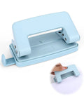 Adjustable 2 Hole Paper Punch For A4 A5 B5 Paper Sizes Metal Hole Puncher For Looseleaf Notebooks and Home Office Use, blue