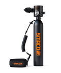 0.5L Portable Scuba Tank For Freediving And Snorkeling, Reusable Emergency Pony Bottle, shows lightweight aerospace aluminum design