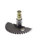 Kick Start Shaft Rebuild Kit For GY6 Scooters And ATVs aluminum kick gear and shaft, angled view