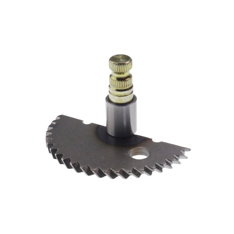 Kick Start Shaft Rebuild Kit For GY6 Scooters And ATVs aluminum kick gear and shaft, angled view