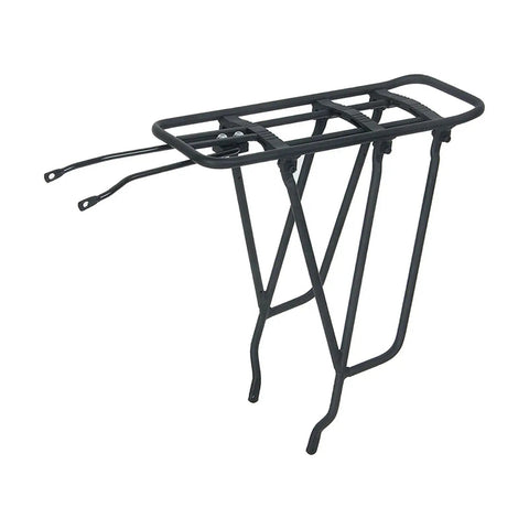 Rear Bike Rack Cargo Carrier For Most Bikes 75 Kg Load Capacity Aluminum Iron Frame Heavy Duty Luggage Rack For Mountain And Road Bikes