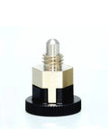Pro Grade M8 Self Locking Knob Indexing Plunger With Spring Loaded Fixed Position Dowel Pin heavy duty locking mechanism close-up.