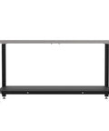 Rock Solid Metal Fabrication Prep Table For Classrooms And Shops, 60 Inch Long By 30 Inch Deep By 36 Inch High, Carbon Steel Top, black legs