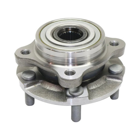 Front Wheel Hub Assembly Pair For Mitsubishi Lancer 2003 2004 2005 2006 With Ball Bearing Type 5 Studs 27 Spline Front Hubs Replacement MB914617 Direct Fit Front Pair With Ball Bearing For Smooth Operation And Longevity close-up view