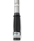 Close-up of handle on Beefy Three Quarter Inch Drive Torque Wrench With Fifty To Three Hundred Foot Pound Range, adjustable click torque.