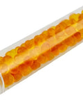 Clear tube containing orange Moisture Muncher Capsules For SportDiver Underwater Smartphone Housings And Reefmaster DC Housings Protect Lenses
