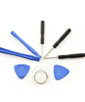 No Sweat Smartphone Fix Kit 8 In 1 Pro Cellphone Repair Tools With Heavy Duty Suction Cup Precision Hex Driver And Flexible Pry Blades For Galaxies Iphones Clean Blue Hustler Edition with assorted tools, including suction cup and pry blades.