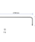 T15 Long Tamper Proof Torx Key Bit Wrench With Long Arm And Short Arm Chrome Vanadium Steel Heat Treated And Quenched Tamper Resistant Star Allen Wrench For Furniture Automotive And Mechanical Repairs, 4in long arm