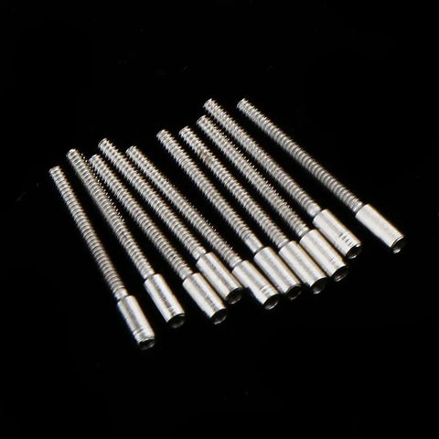 20 Pieces Watch Stem Extenders For 0.9mm Thread And 11.5mm Length Metal Winding Stems For Repairing Broken Crowns DIY Watchmaking Gear