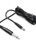 Universal DC Power Cord For Tattoo Machines With Pen Rotary Systems, coiled black cord showing connectors