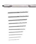 Rock Solid Double Hand Drill With Premium Brass Body And Dead Simple Twist Grip Perfect For Precision Hobby Work And Electronic Assembly, featuring drill bits.