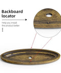 Backboard locator for Badass Hella Smooth Antique Brass Cabinet Knobs With Oval Backplate For Kitchen Drawers And Furniture Upgrades Zinc Alloy Hardware.