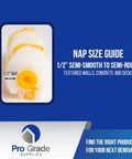 Nap size guide for Top Notch Mini Paint Roller Kit With Tray Set For Interior And Exterior Painting Includes 4 Inch Mini Roller Frame Eight 4 Inch By One Half Inch Microfiber Roller Covers And A Handy Mini Plastic Tray For Easy DIY Home Improvement
