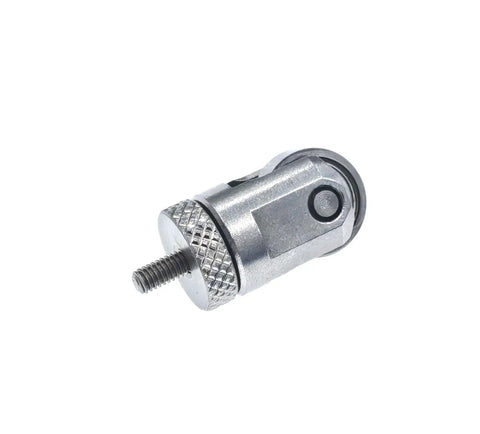 Roller Contact Point For Dial Indicator And Depth Gauge Tool, 10mm Diameter Wheel, M2.5 Threaded Shank With Nut, interchangeable precision tool, silver metal