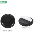 Heavy Duty Self Stick Furniture Sliders 24 Pack Black Eva Foam Felt Pads with dimensions 1 inch and 0.27 inch for easy furniture movement.