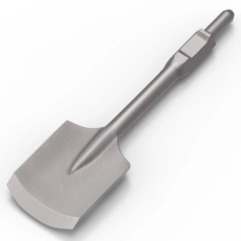 65A Shank Clay Spade Jackhammer Shovel Bit 4.3 By 16.5 Inch Alloy Steel Demolition Tool For Concrete Removal Thinset Scraping