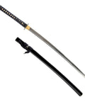 Unsharpened Stainless Steel Iaido Training Sword For Safe Practice 28 Inch Katana Iaito with saya displayed on white background