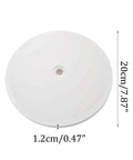 Heavy Duty Eight Inch Clear Acrylic Lazy Susan Turntable Smooth Rotation Kitchen Countertop Organizer And Pantry Storage Spinner No Hassle Quick Setup Today top view with dimensions
