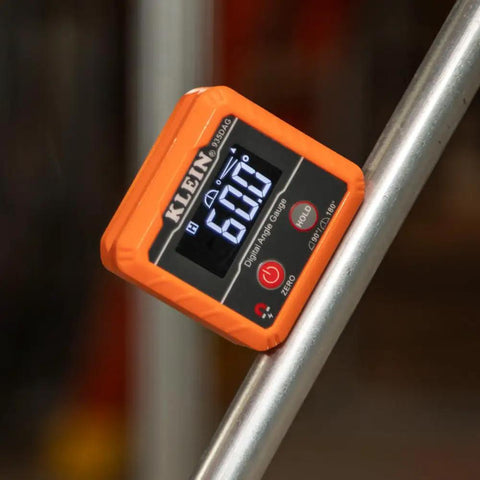 Digital Level And Angle Gauge Tool Kit With Magnetic Base And Plumbers Straps, Measures And Sets Angles, Reverse Contrast Display