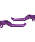 Foldable Front And Rear Brake Levers For Surron Light Bee X S L1E And Segway X160 X260 6061 Aluminum CNC Adjustable Clutch Levers In Purple