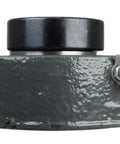 Front view of 1-1/2 In Two Bolt Flange Bearing With Lock Collar Cam Lock Eccentric Inner Ring Cast Iron Housing Grease Zerk