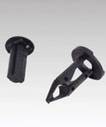 Honda Rancher Foreman Rubicon Rincon TRX680 TRX650 Fender Clips Replacement 50 Pack Body Rivets Black close-up view