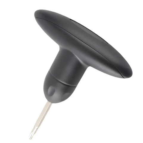 Get This Lightweight Hex Key Wrench Tool For Driver Shaft Adapter Repair With Quick Adjustment Features Designed To Make Your Golf Game Tighter And More Portable On The Course Any Day. black golf hex key wrench with T-handle and metal shaft