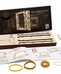 Mechanical Wooden Puzzle Model Game Master’s Screen Construction Set Self Assembly No Glue Needed 160 Parts, wooden desk toy kit