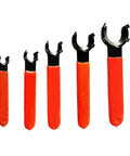 Get That Sweet Grip With This High Carbon Steel ER Collet Chuck Wrench Spanner For Your CNC Milling Machine And Lathe Clamping Nu, set of five wrenches.